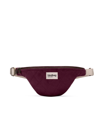 Olivia Plum Quilted Belt Bag