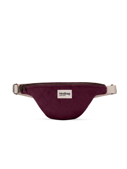 Olivia Plum Quilted Belt Bag