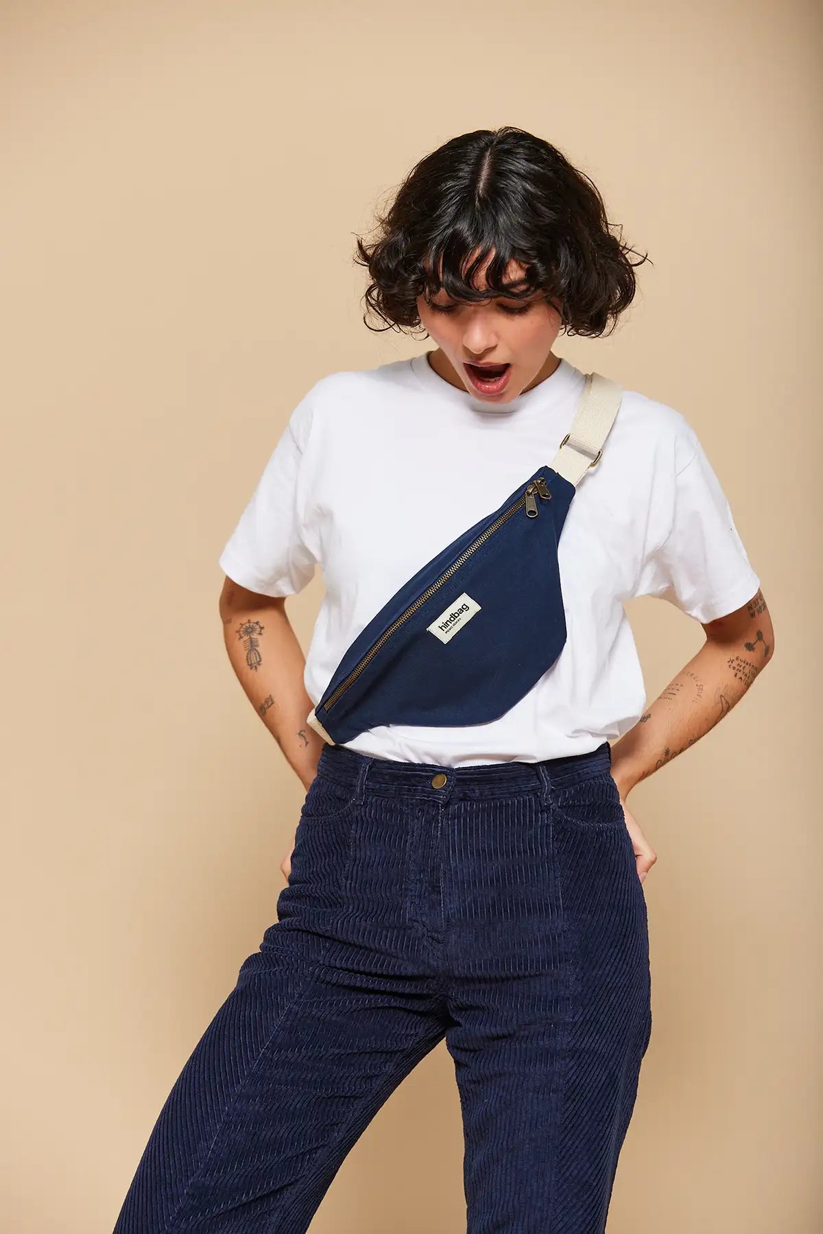 Olivia Navy fanny pack
