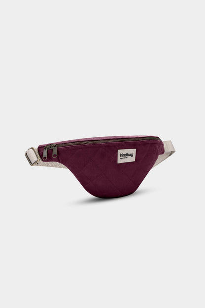 Olivia Plum Quilted Belt Bag