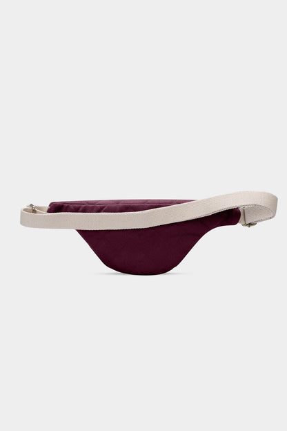 Olivia Plum Quilted Belt Bag