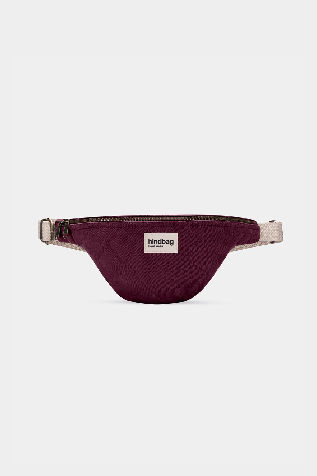 Olivia Plum Quilted Belt Bag