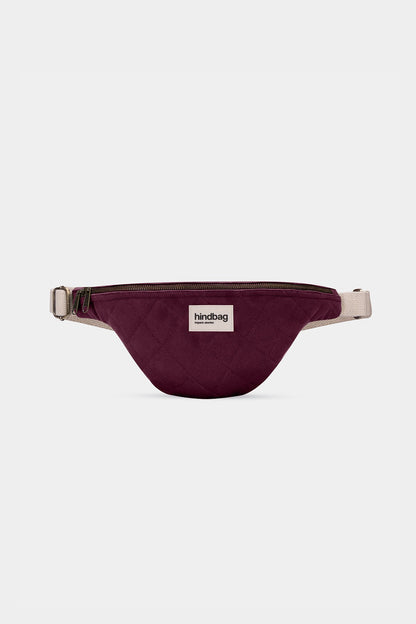 Olivia Plum Quilted Belt Bag