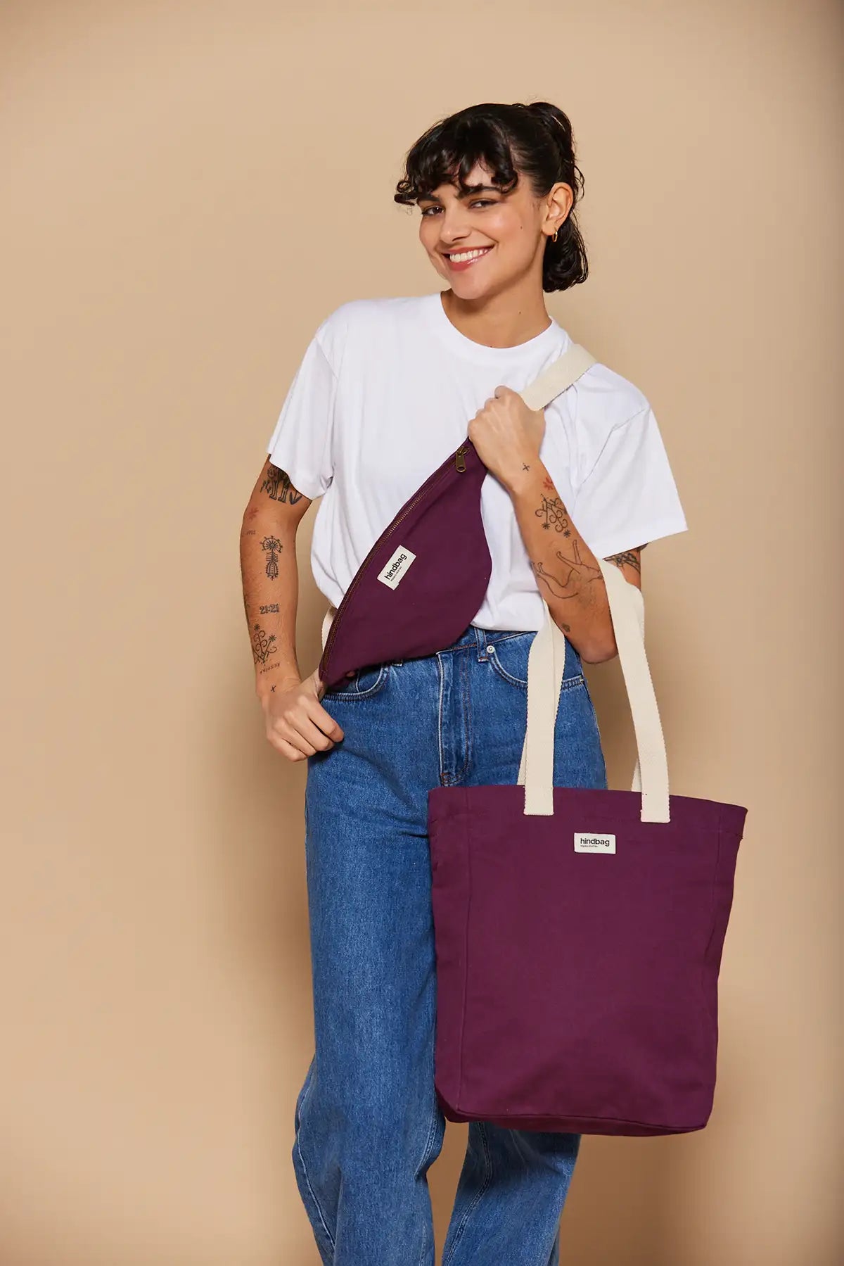 Olivia Prune Banana Bag