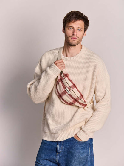 Olivia pink tartan Bum bag