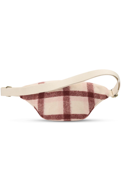 Olivia pink tartan Bum bag