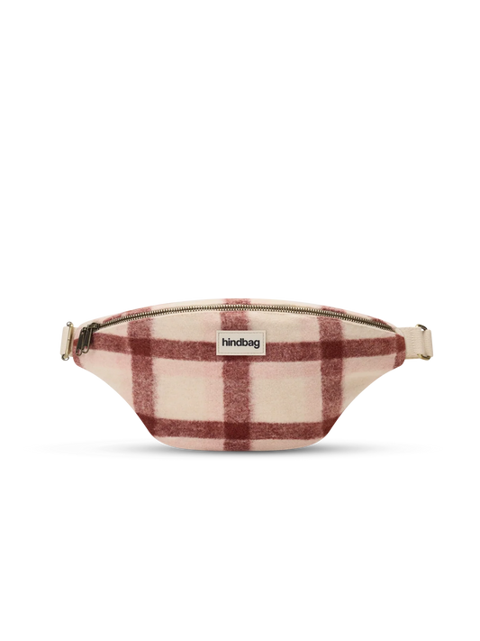 Olivia pink tartan Bum bag