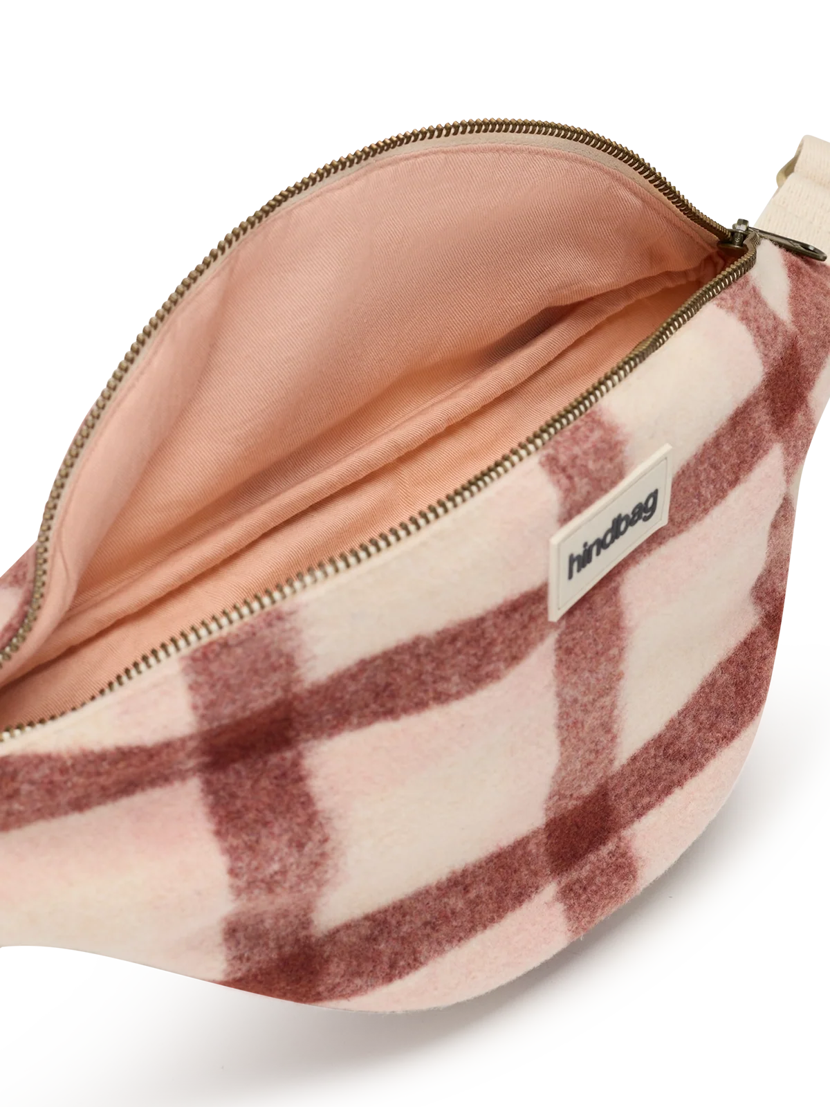 Olivia pink tartan Bum bag