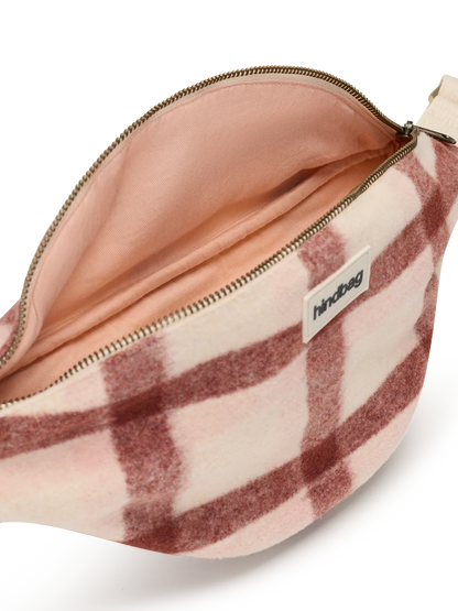 Olivia pink tartan Bum bag