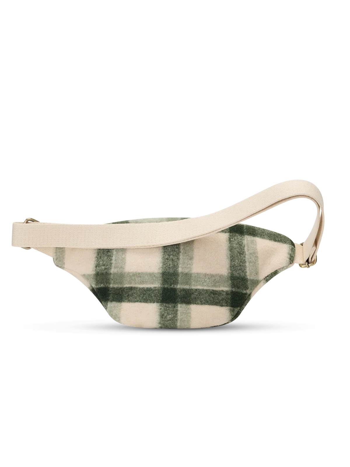 Olivia green tartan Bum bag