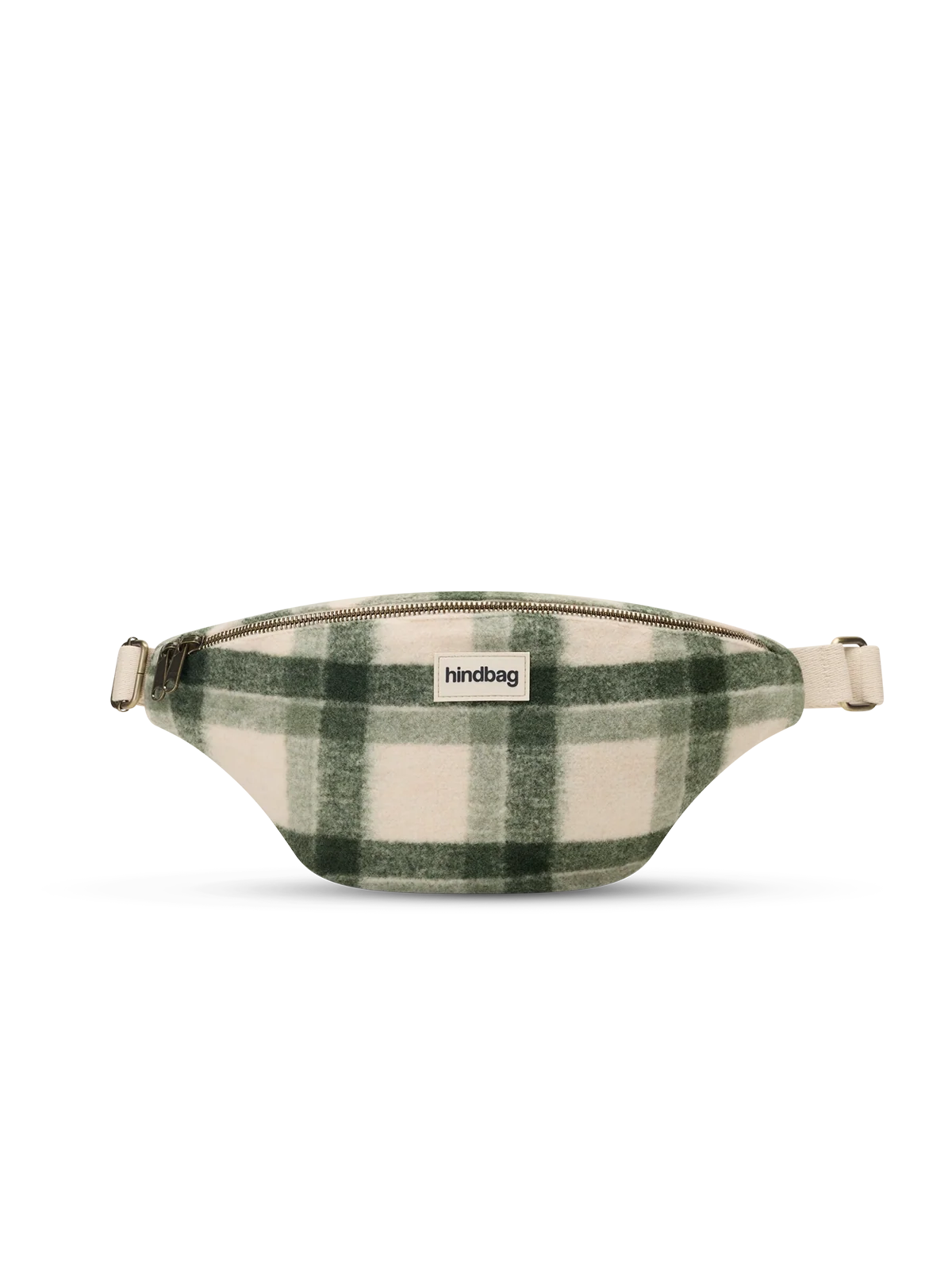 Olivia green tartan Bum bag