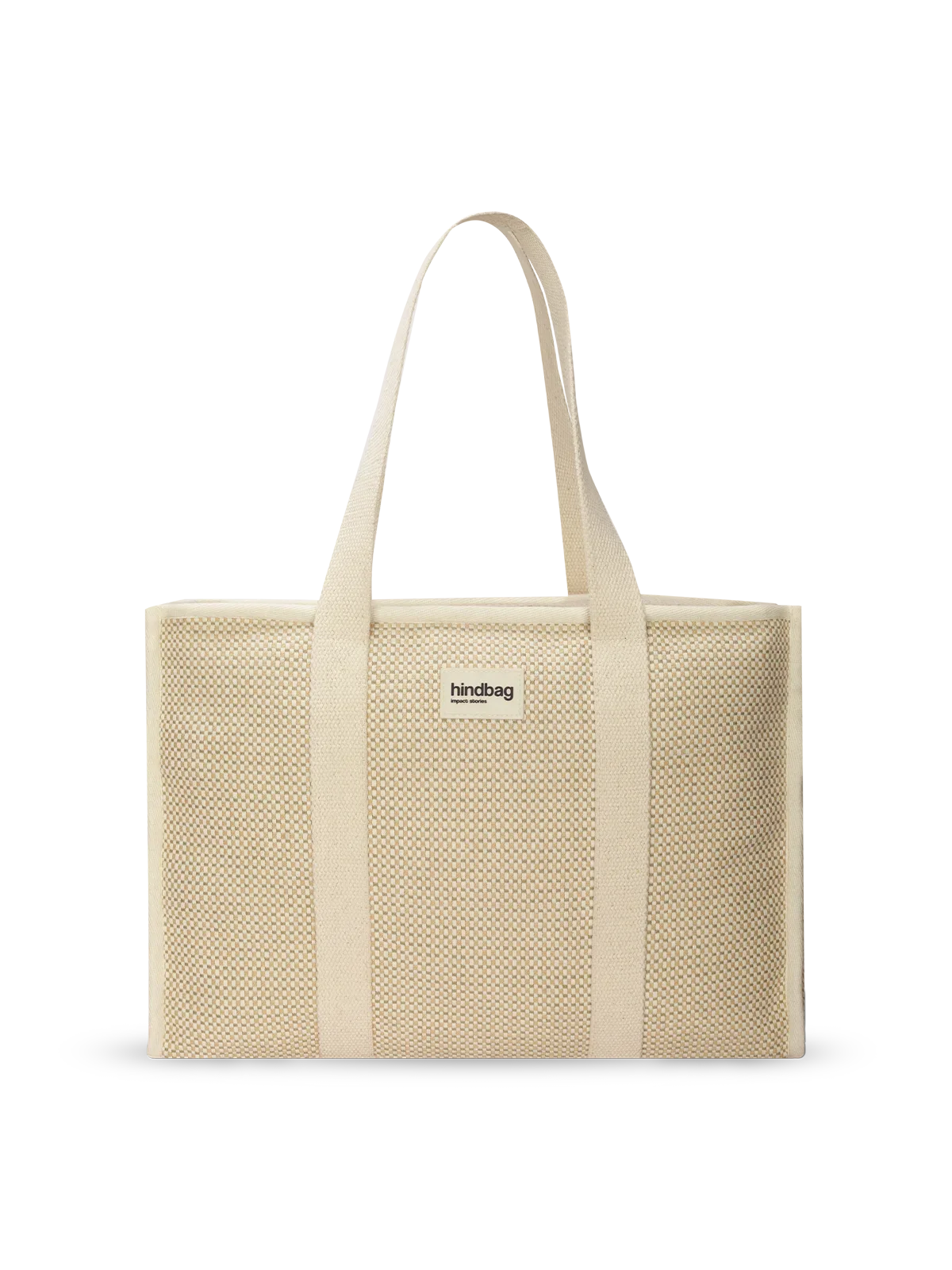 Oscar nude woven tote bag