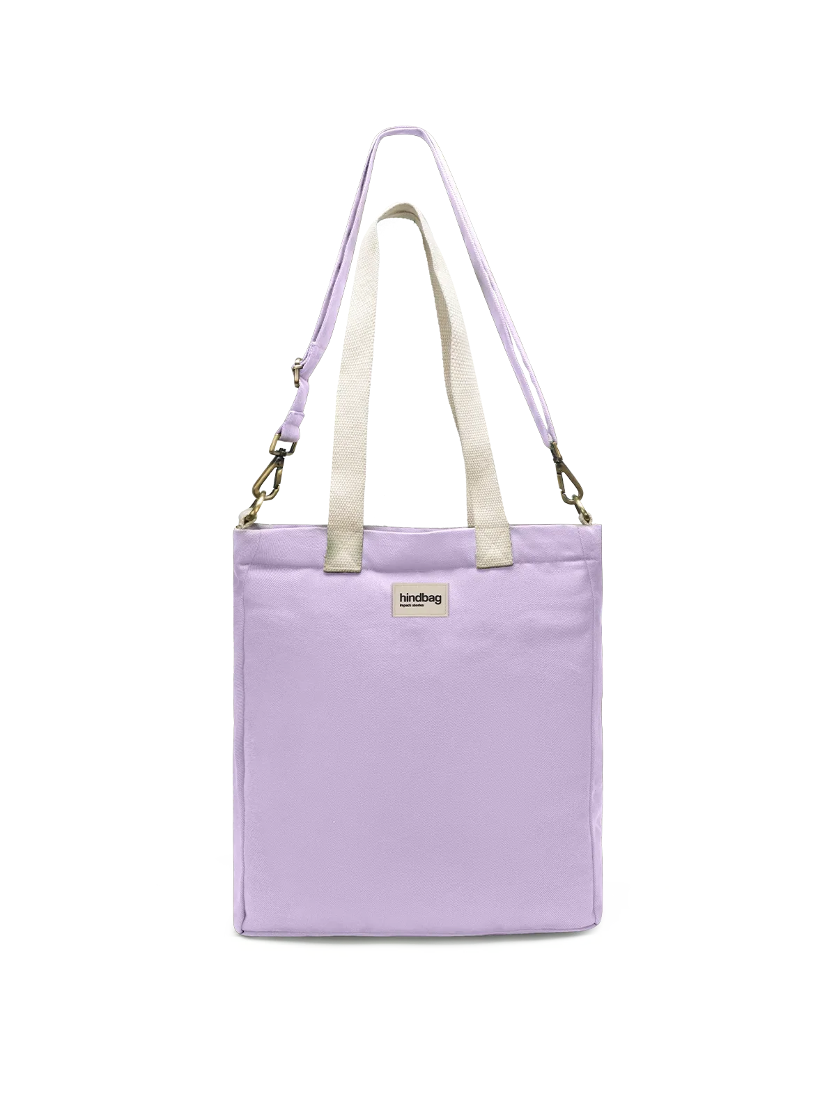 Vertical shopping bag Paul Lilac