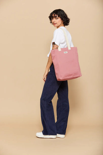 Vertical tote bag Paul Pink blush
