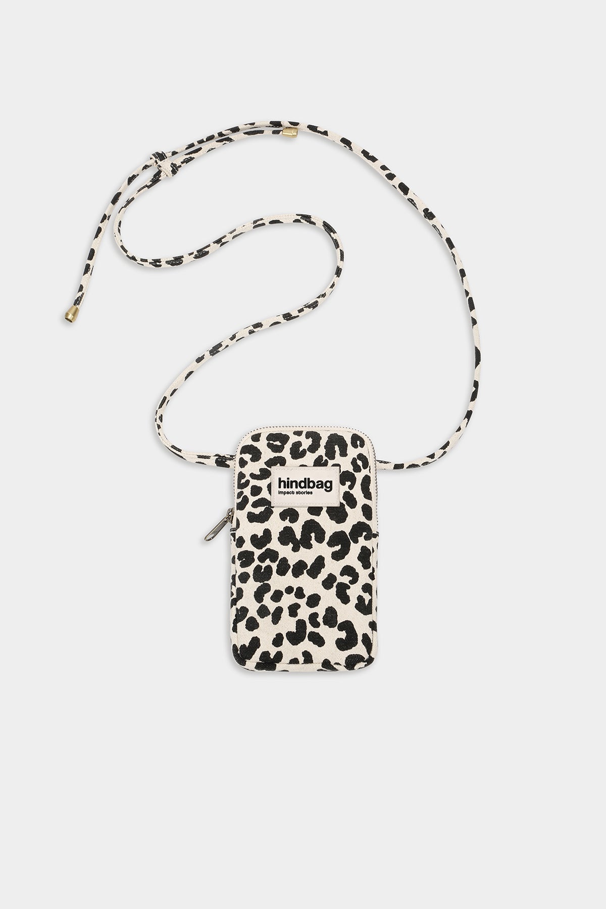 Bill Leopard Off-white Phone Pouch