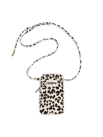 Bill Leopard Off-white Phone Pouch