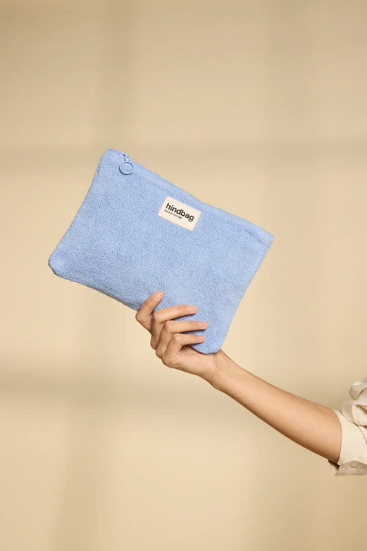 Ema Cloud Blue Terry Pouch