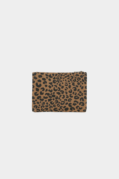 Ema Leopard Cinnamon Pouch
