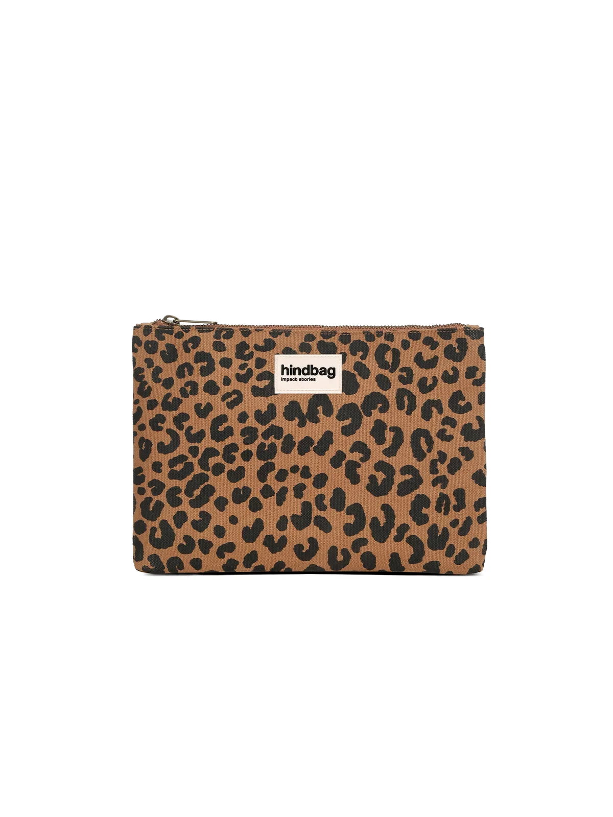 Ema Leopard Cinnamon Pouch