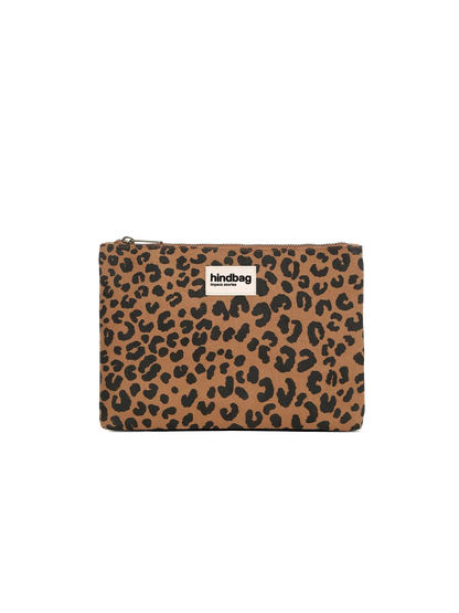 Ema Leopard Cinnamon Pouch