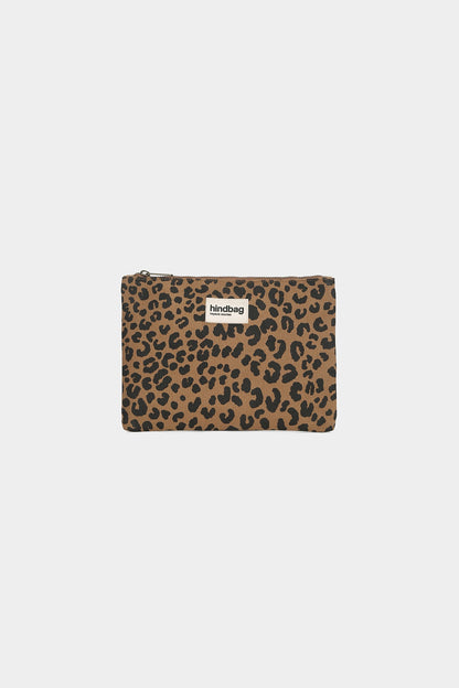 Ema Leopard Cinnamon Pouch