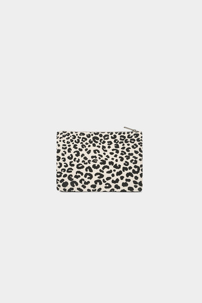 Ema Leopard Off-white Pouch