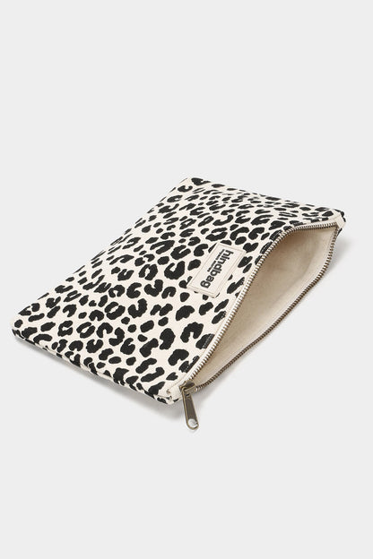 Ema Leopard Off-white Pouch