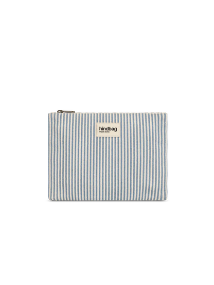 Ema Blue Stripes Pouch