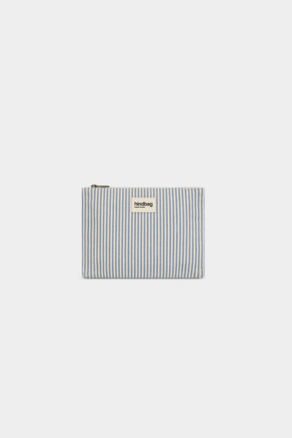 Ema Blue Stripes Pouch