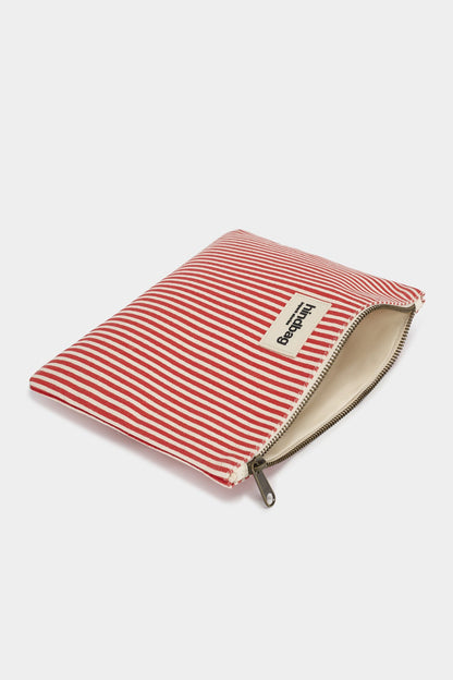 Ema Red Stripes Pouch