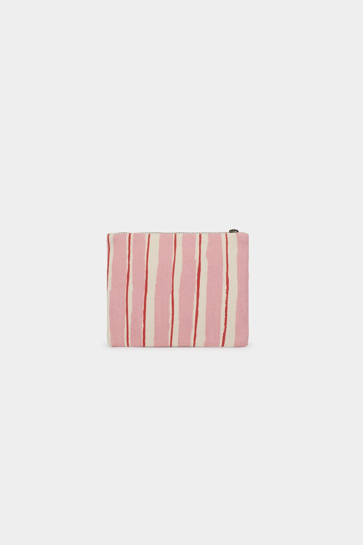 Lou Pouch Red and Pink Stripes