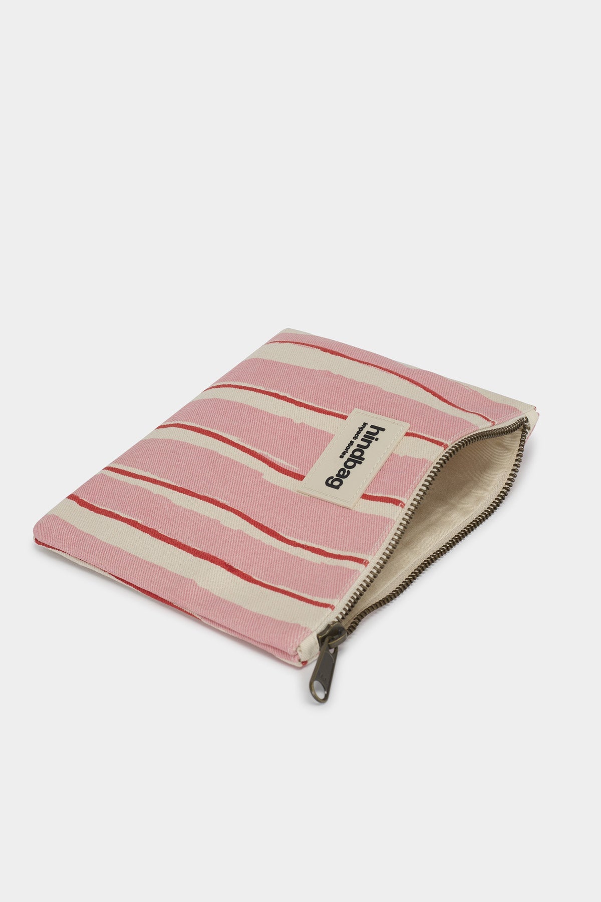Lou Pouch Red and Pink Stripes