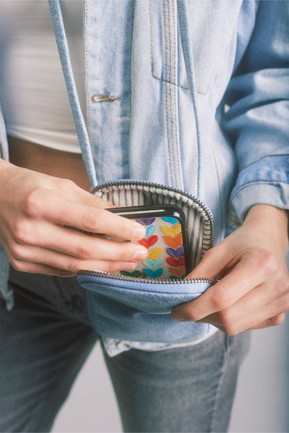 Bill Denim Blue Phone Pouch