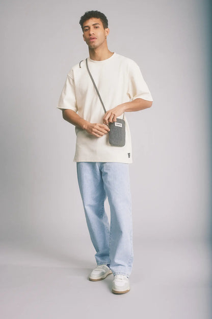 Bill Denim Gray phone pouch