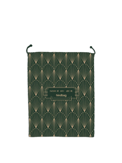Green reusable gift bag