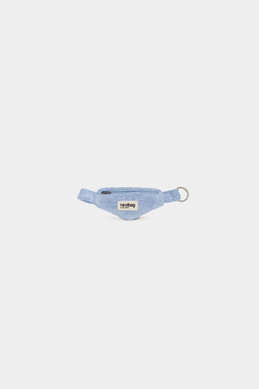 Côme Fanny pack keychain Terry Blue cloud