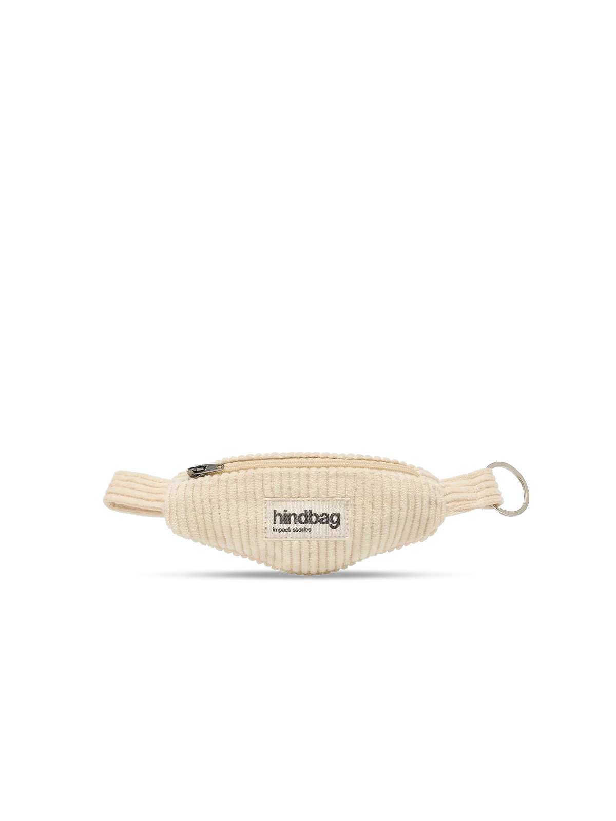 Côme Beige Corduroy Fanny Pack Keychain