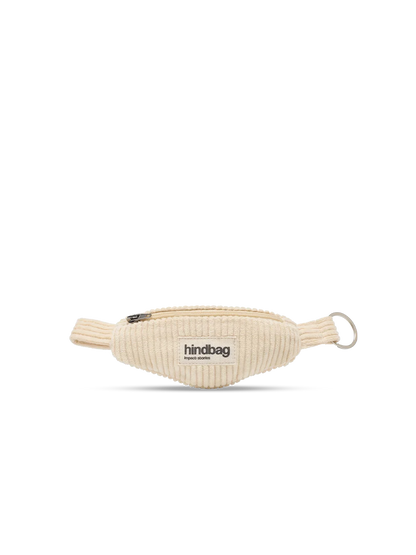 Côme Beige Corduroy Fanny Pack Keychain