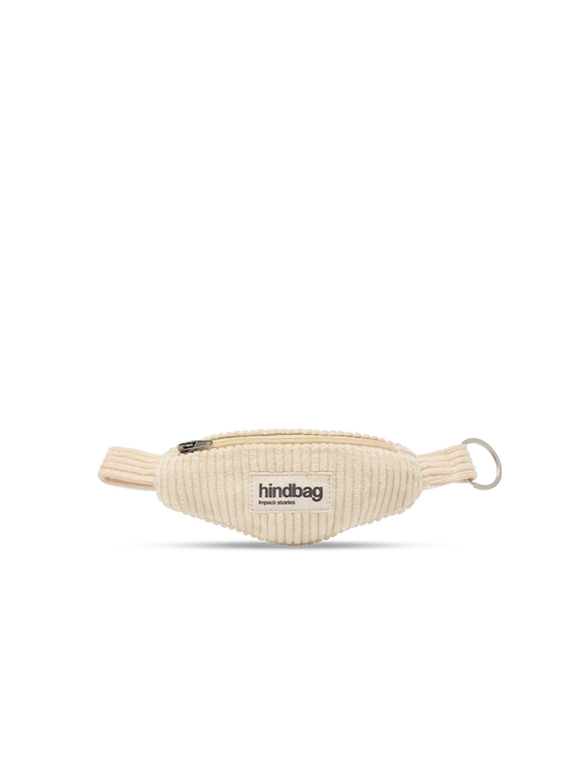 Côme Beige Corduroy Fanny Pack Keychain