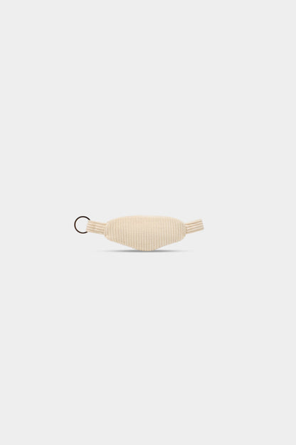 Côme Beige Corduroy Fanny Pack Keychain