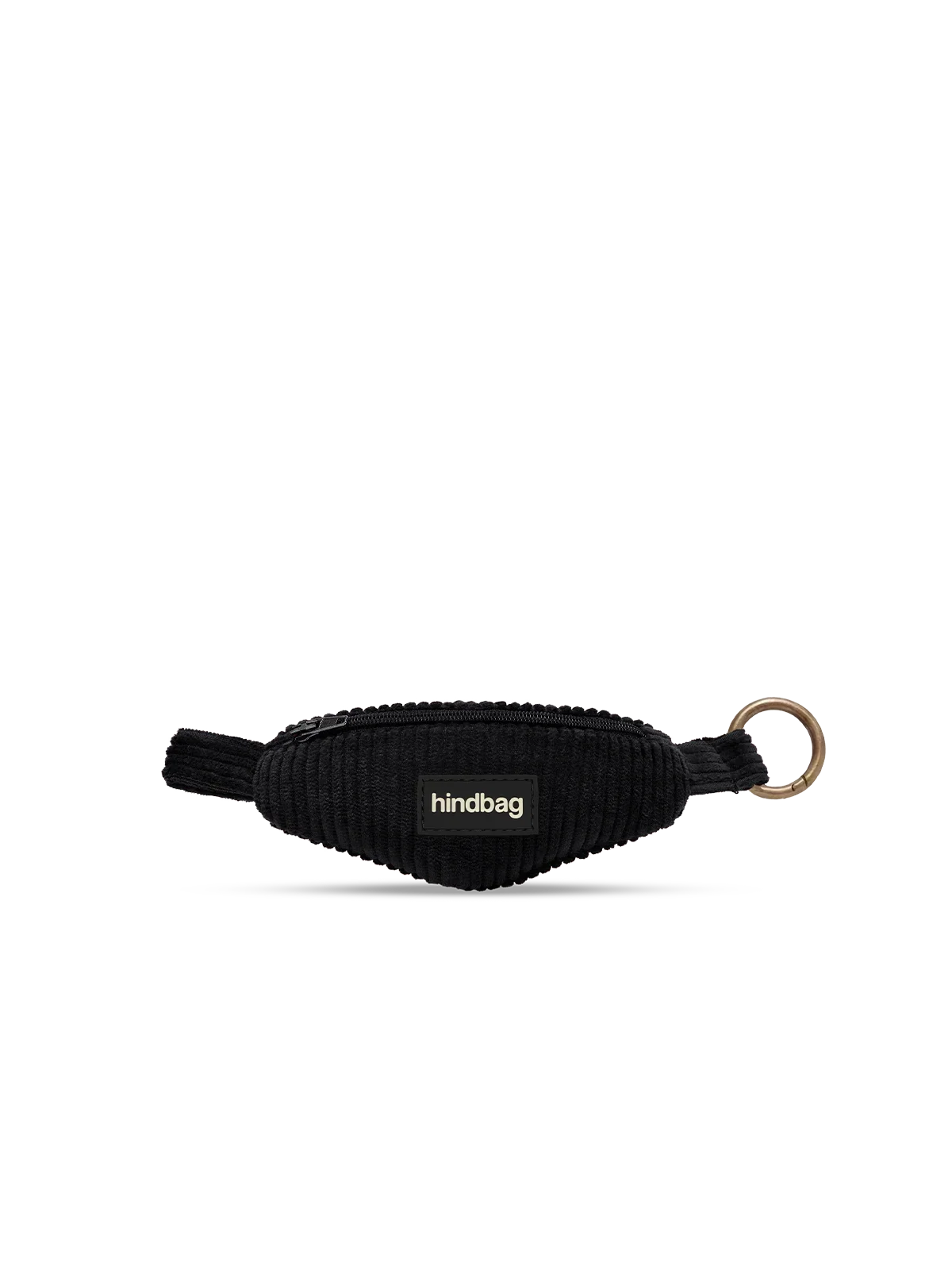Côme black corduroy key ring