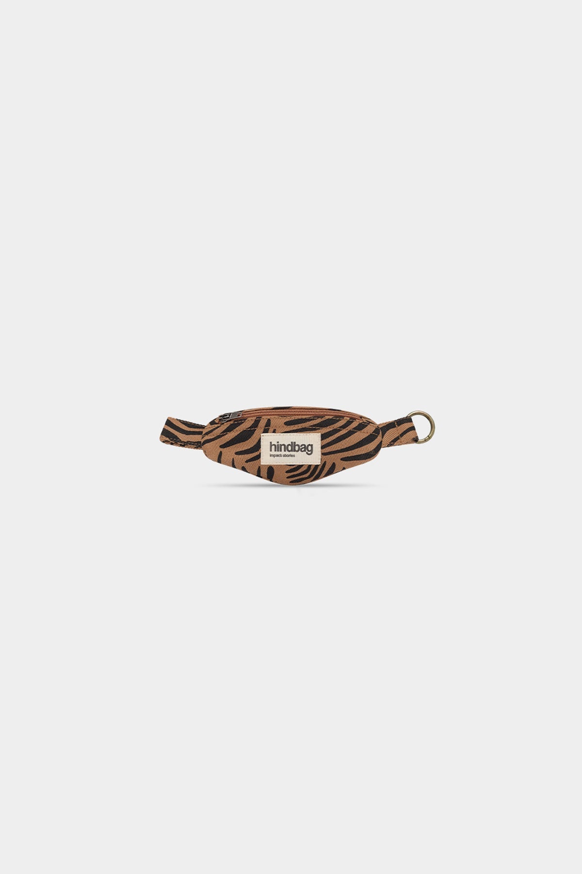 Côme Fanny Pack Keychain Cinnamon Zebra