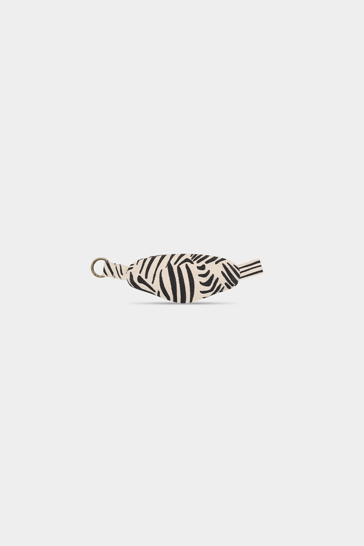 Côme Banana Keychain Ecru Zebra