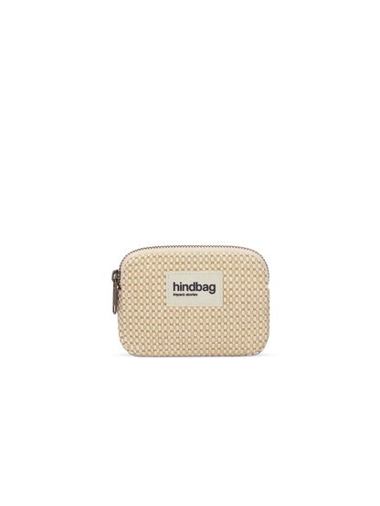 Lili nude Weave Coin Purse