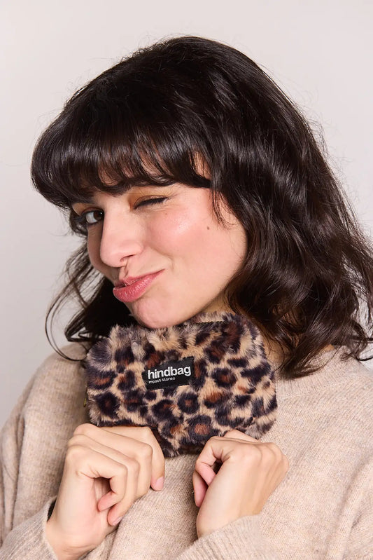 Lili Leopard faux fur Purse