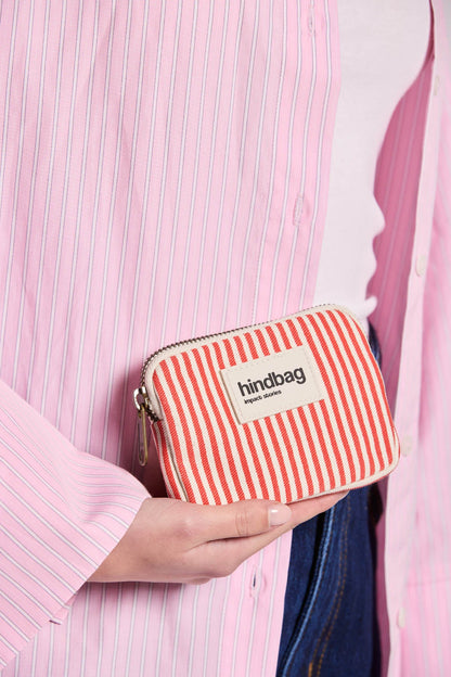 Lili Red Stripe Coin Purse
