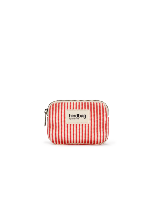 Lili Red Stripe Coin Purse