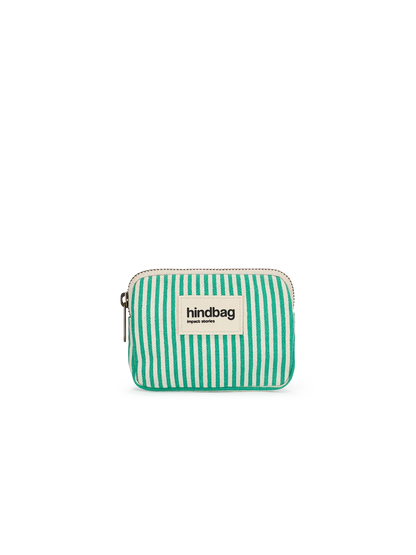 Lili Stripe Green Coin Purse