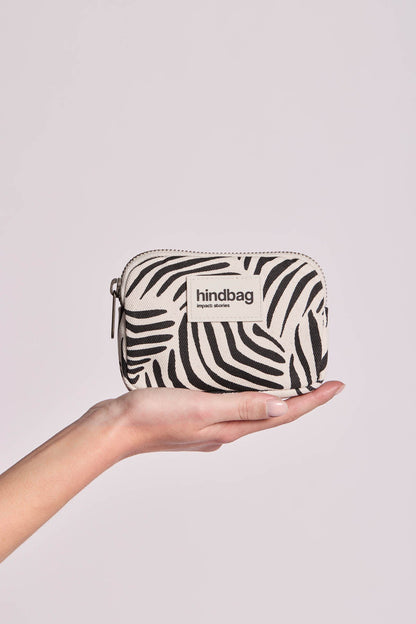 Lili Zebra Cream Coin Purse