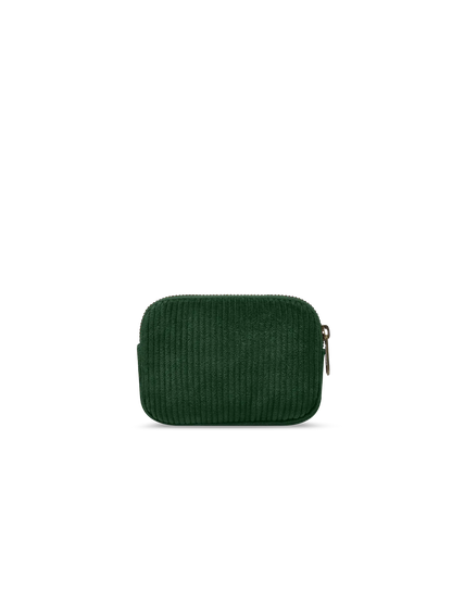 Lili Pine Green Corduroy Coin Purse